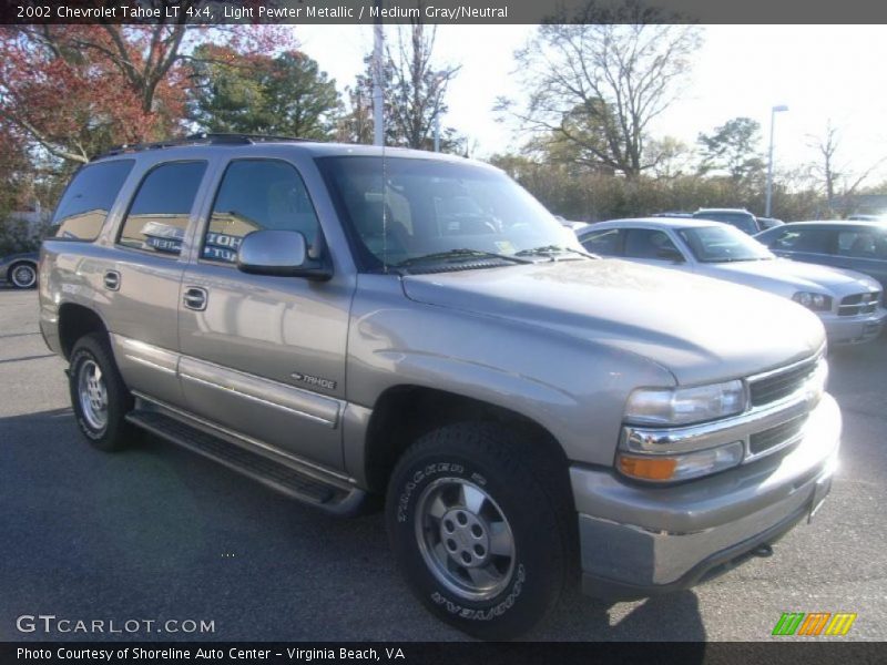 Light Pewter Metallic / Medium Gray/Neutral 2002 Chevrolet Tahoe LT 4x4