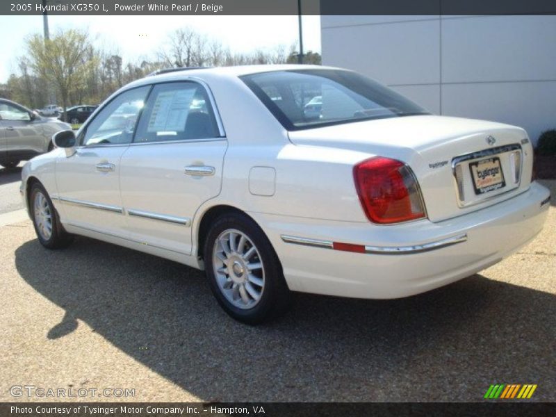 Powder White Pearl / Beige 2005 Hyundai XG350 L