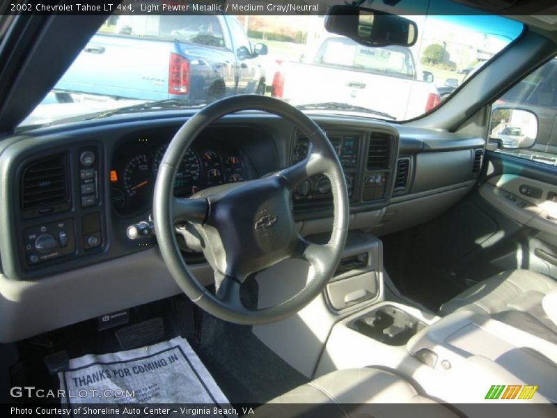 Light Pewter Metallic / Medium Gray/Neutral 2002 Chevrolet Tahoe LT 4x4
