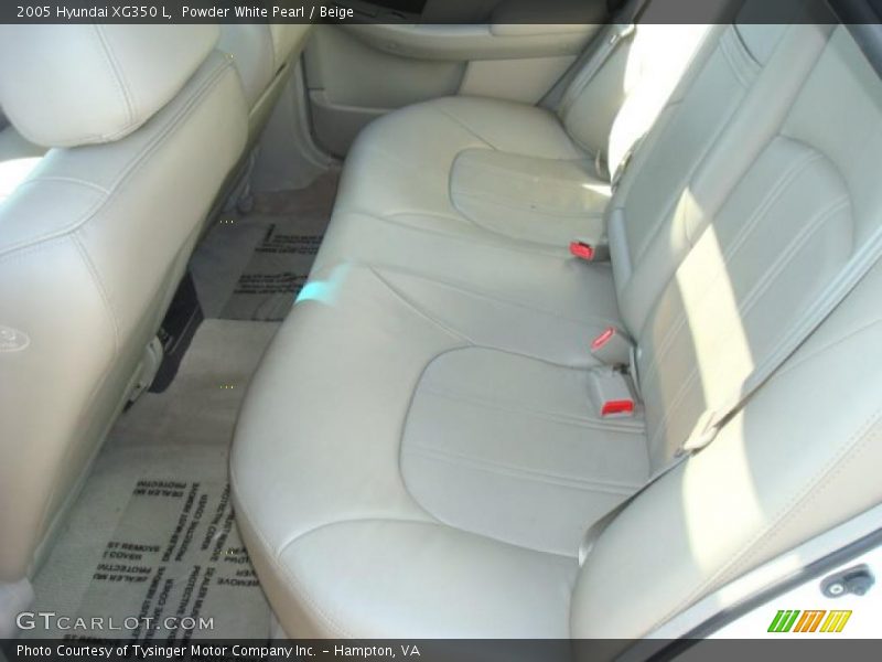 Powder White Pearl / Beige 2005 Hyundai XG350 L