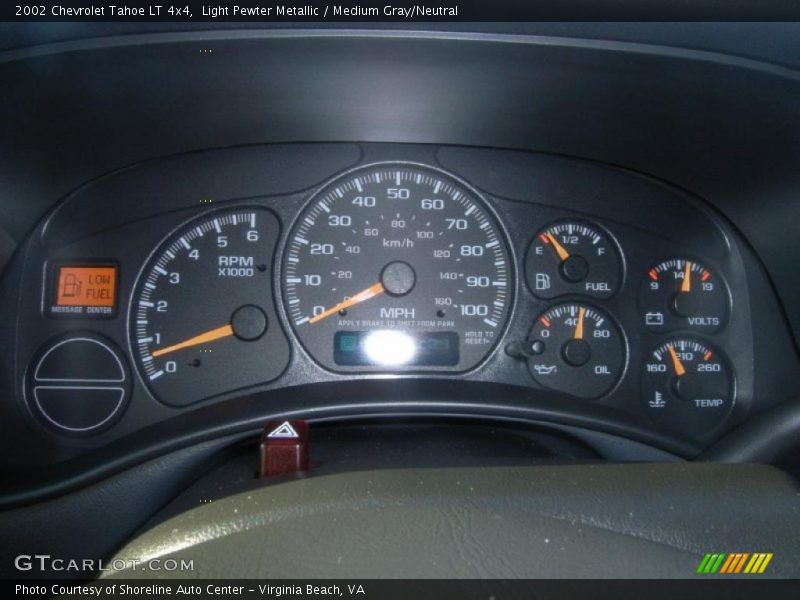 Light Pewter Metallic / Medium Gray/Neutral 2002 Chevrolet Tahoe LT 4x4