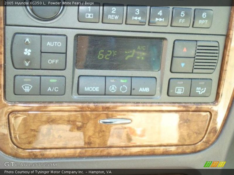 Powder White Pearl / Beige 2005 Hyundai XG350 L