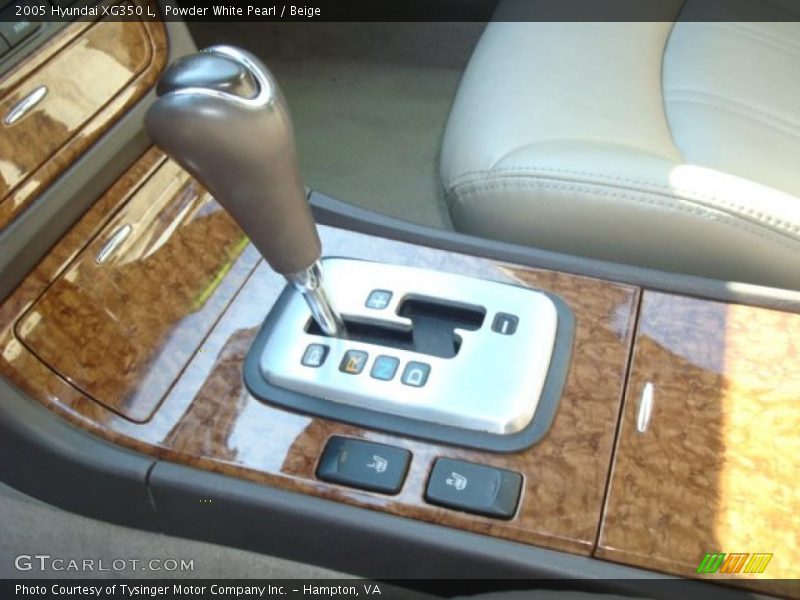 Powder White Pearl / Beige 2005 Hyundai XG350 L