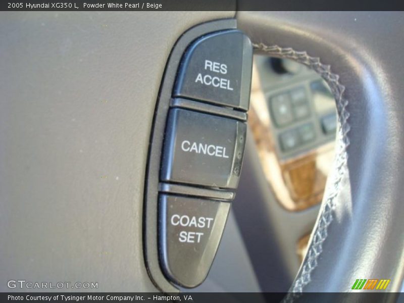 Powder White Pearl / Beige 2005 Hyundai XG350 L