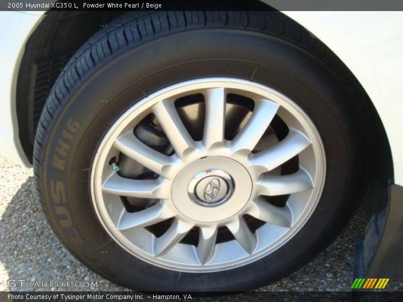 Powder White Pearl / Beige 2005 Hyundai XG350 L
