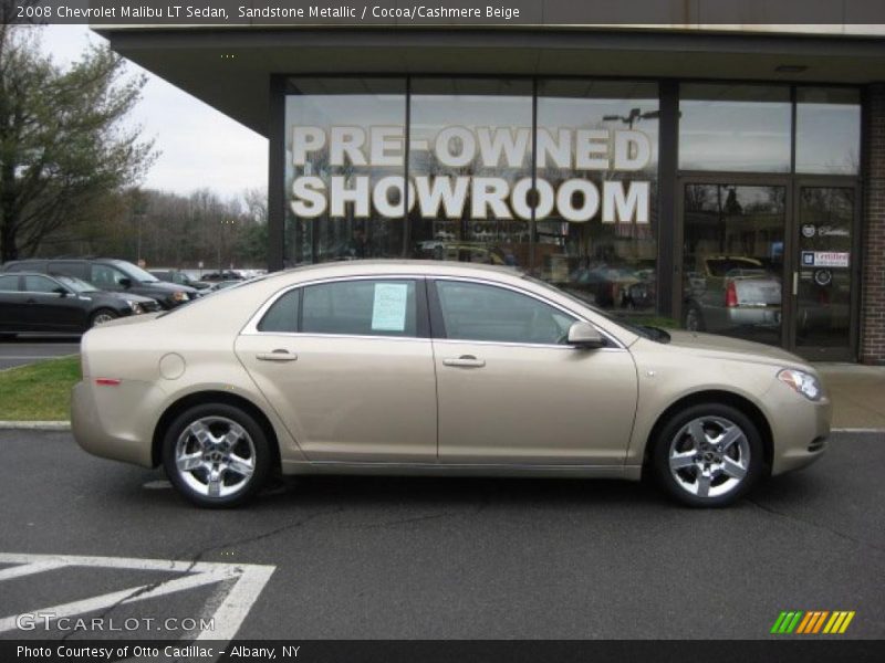 Sandstone Metallic / Cocoa/Cashmere Beige 2008 Chevrolet Malibu LT Sedan