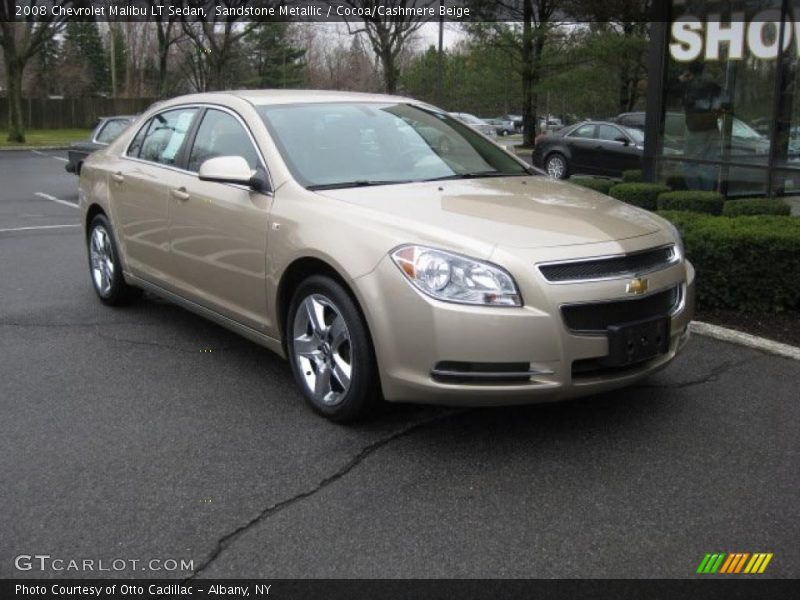 Sandstone Metallic / Cocoa/Cashmere Beige 2008 Chevrolet Malibu LT Sedan