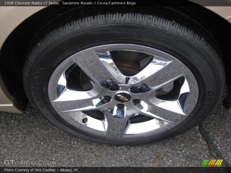 Sandstone Metallic / Cocoa/Cashmere Beige 2008 Chevrolet Malibu LT Sedan