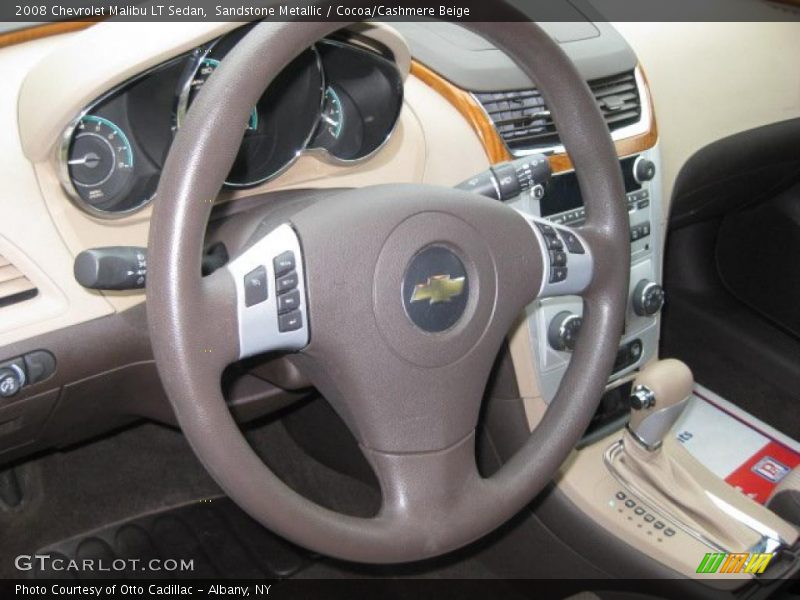 Sandstone Metallic / Cocoa/Cashmere Beige 2008 Chevrolet Malibu LT Sedan