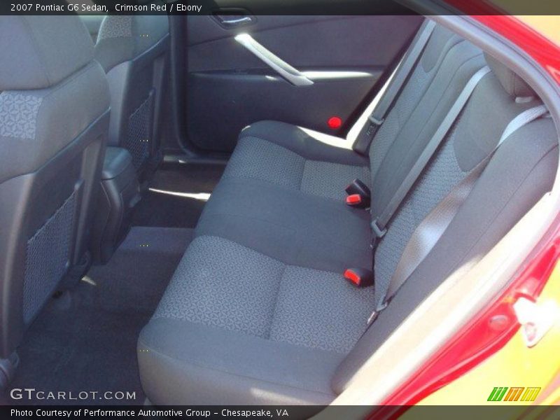 Crimson Red / Ebony 2007 Pontiac G6 Sedan
