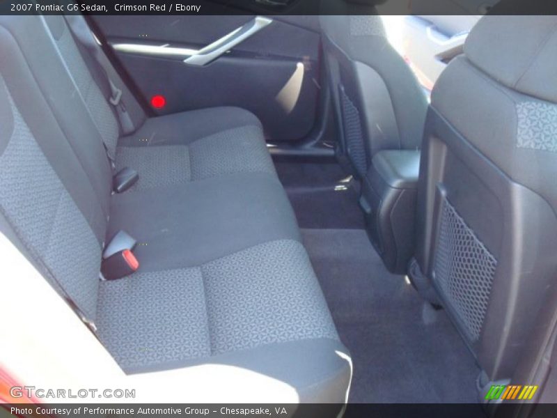 Crimson Red / Ebony 2007 Pontiac G6 Sedan