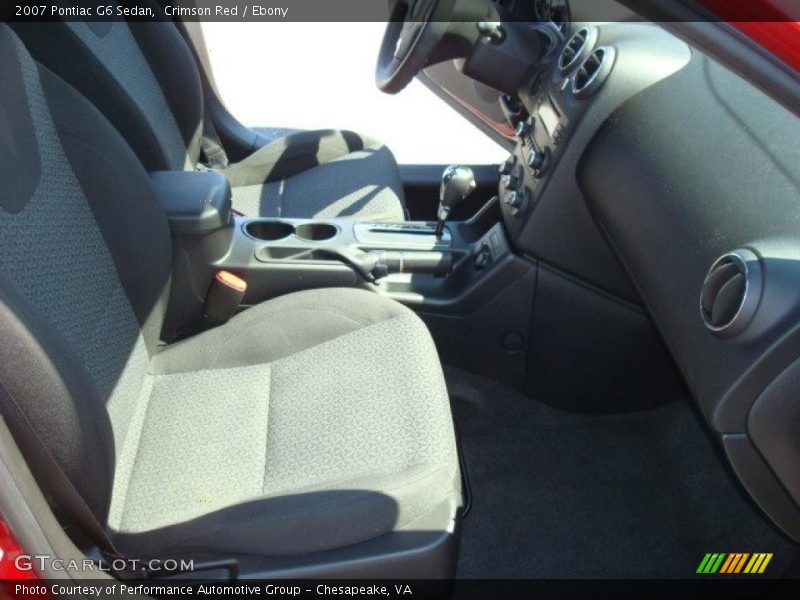 Crimson Red / Ebony 2007 Pontiac G6 Sedan