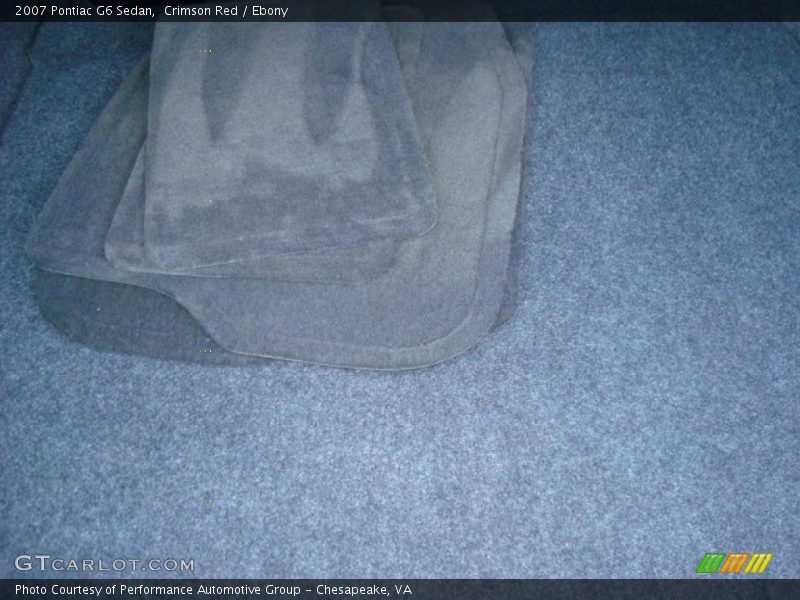 Crimson Red / Ebony 2007 Pontiac G6 Sedan