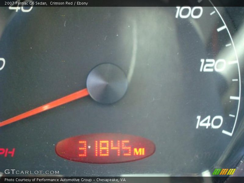 Crimson Red / Ebony 2007 Pontiac G6 Sedan