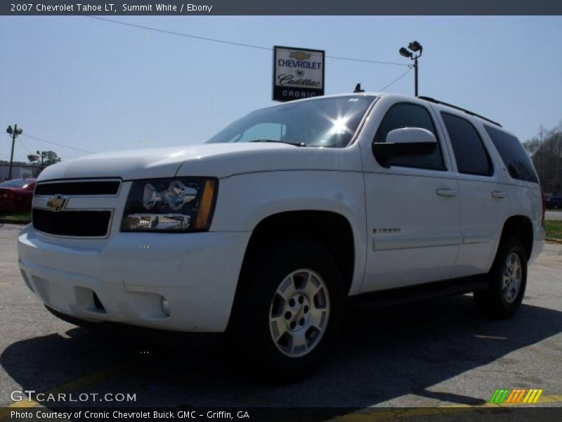 Summit White / Ebony 2007 Chevrolet Tahoe LT