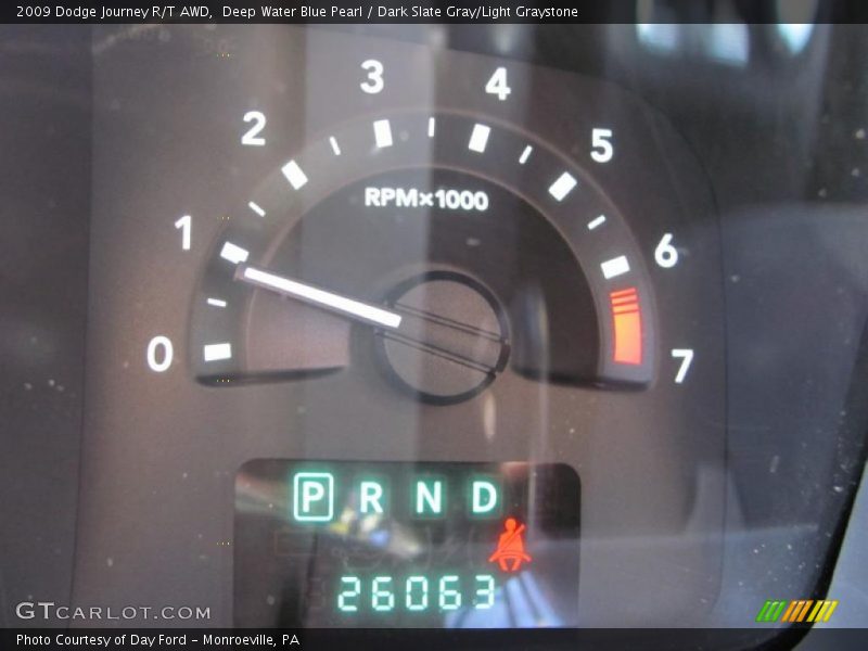 Deep Water Blue Pearl / Dark Slate Gray/Light Graystone 2009 Dodge Journey R/T AWD