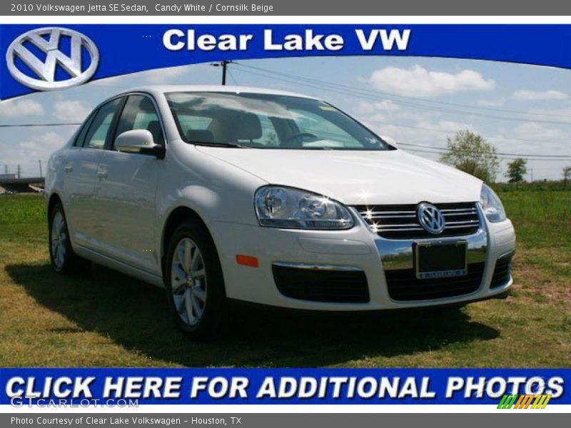 Candy White / Cornsilk Beige 2010 Volkswagen Jetta SE Sedan