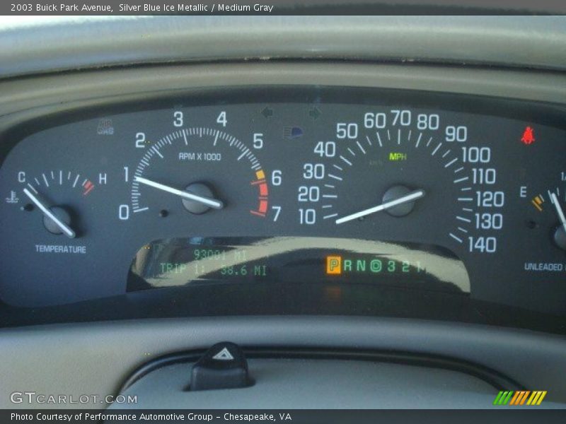 Silver Blue Ice Metallic / Medium Gray 2003 Buick Park Avenue