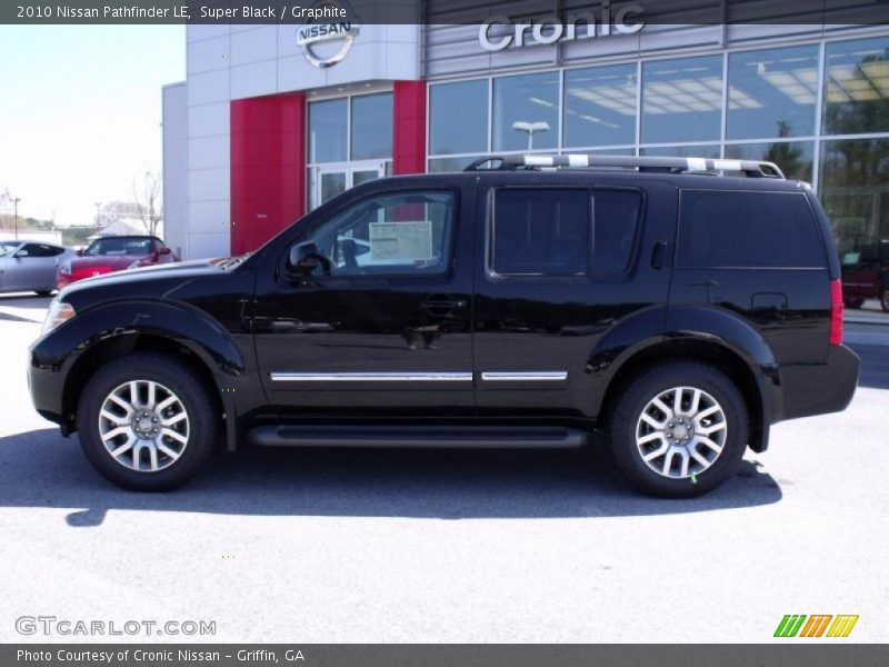 Super Black / Graphite 2010 Nissan Pathfinder LE