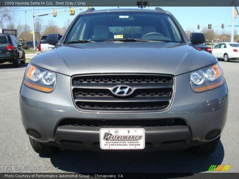 Steel Gray / Gray 2009 Hyundai Santa Fe GLS