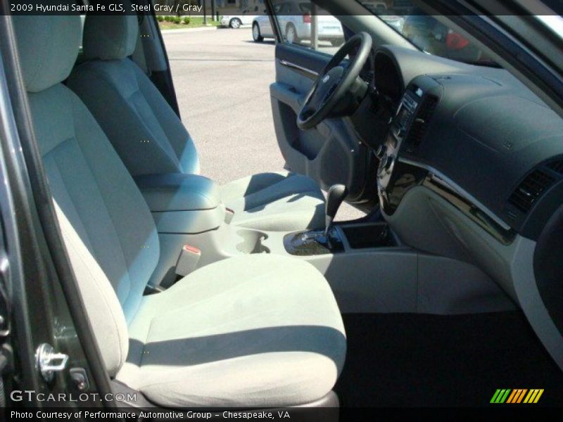 Steel Gray / Gray 2009 Hyundai Santa Fe GLS