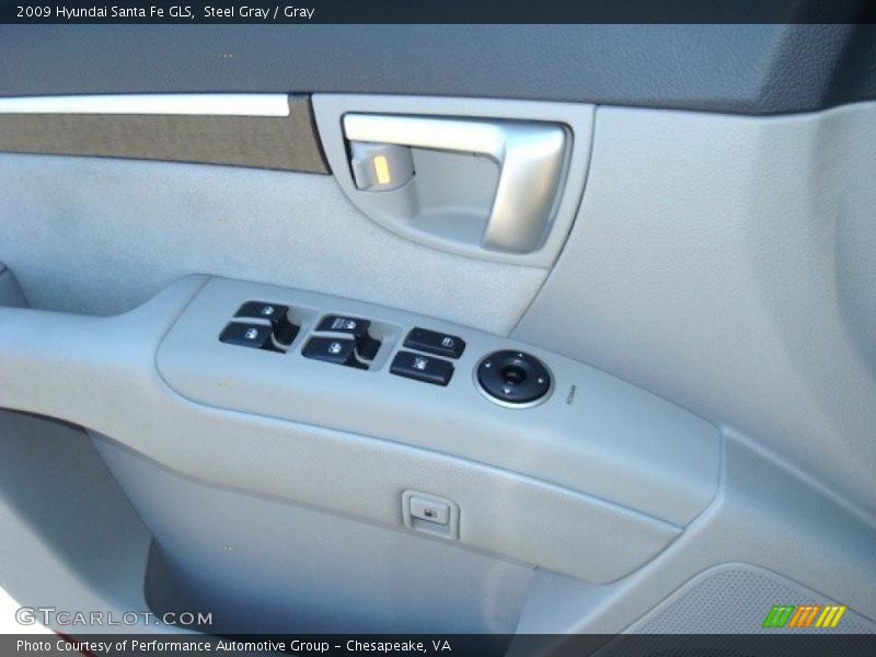 Steel Gray / Gray 2009 Hyundai Santa Fe GLS