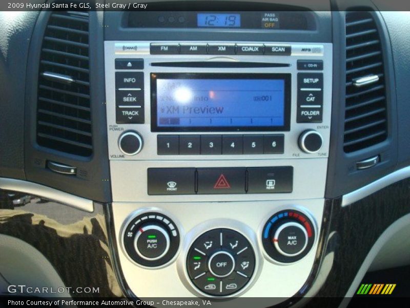Steel Gray / Gray 2009 Hyundai Santa Fe GLS