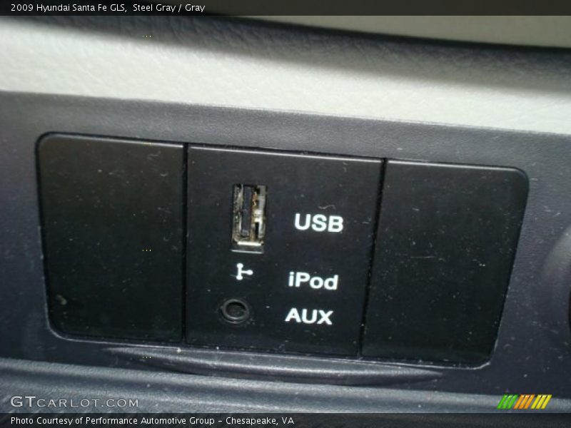 Steel Gray / Gray 2009 Hyundai Santa Fe GLS