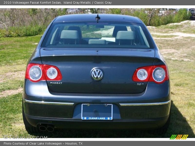 Island Gray Metallic / Classic Gray 2010 Volkswagen Passat Komfort Sedan