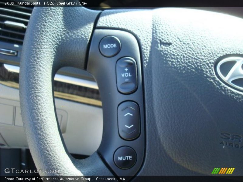 Steel Gray / Gray 2009 Hyundai Santa Fe GLS