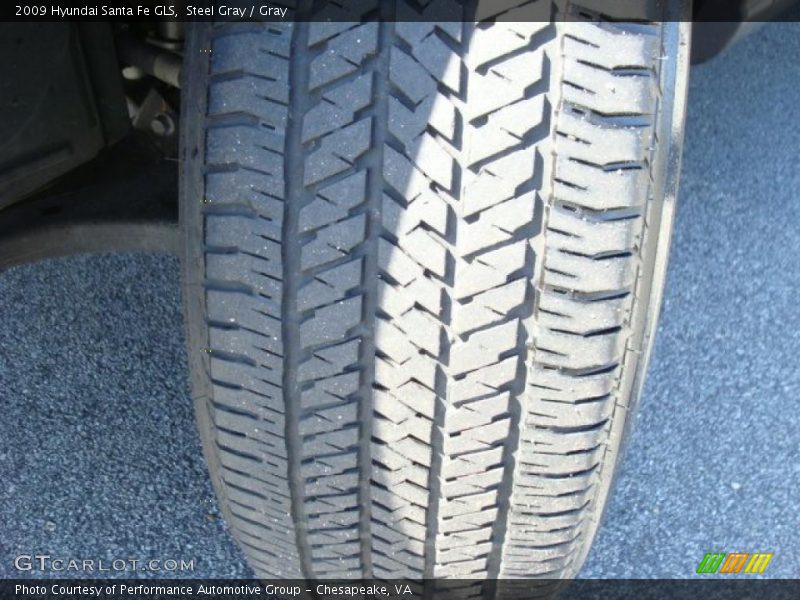 Steel Gray / Gray 2009 Hyundai Santa Fe GLS