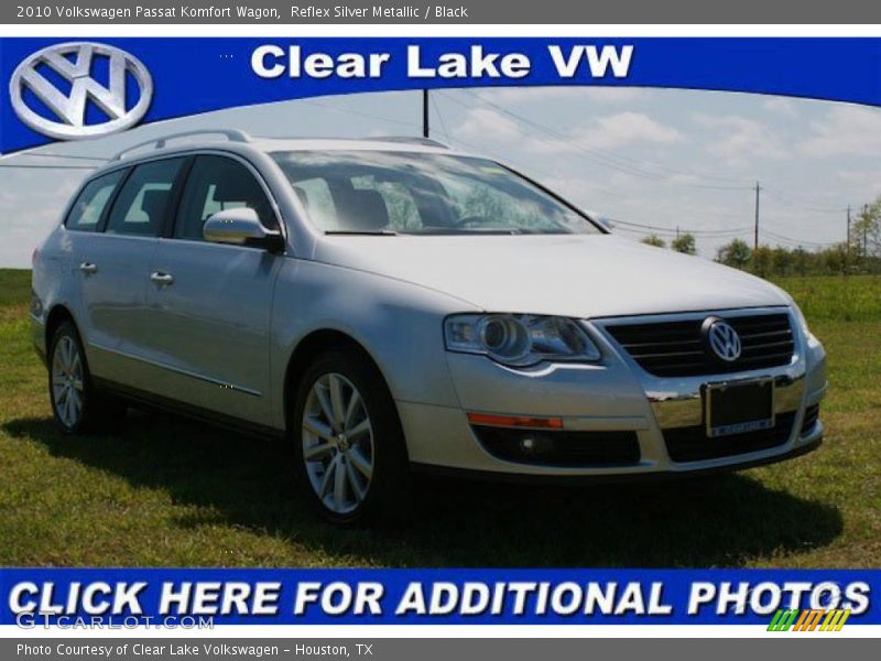 Reflex Silver Metallic / Black 2010 Volkswagen Passat Komfort Wagon