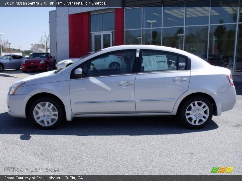 Brilliant Silver Metallic / Charcoal 2010 Nissan Sentra 2.0