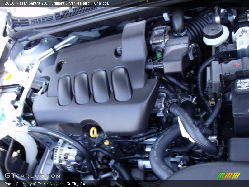 Brilliant Silver Metallic / Charcoal 2010 Nissan Sentra 2.0