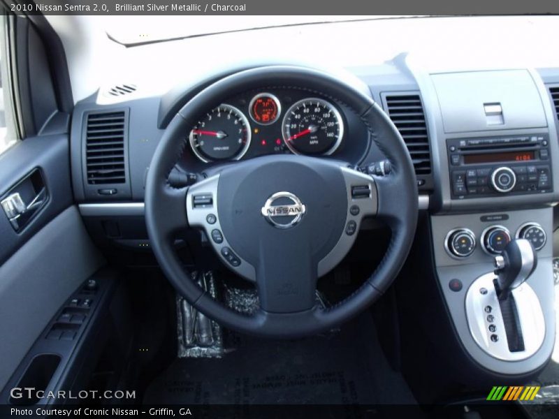 Brilliant Silver Metallic / Charcoal 2010 Nissan Sentra 2.0