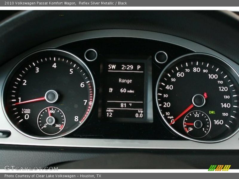 Reflex Silver Metallic / Black 2010 Volkswagen Passat Komfort Wagon