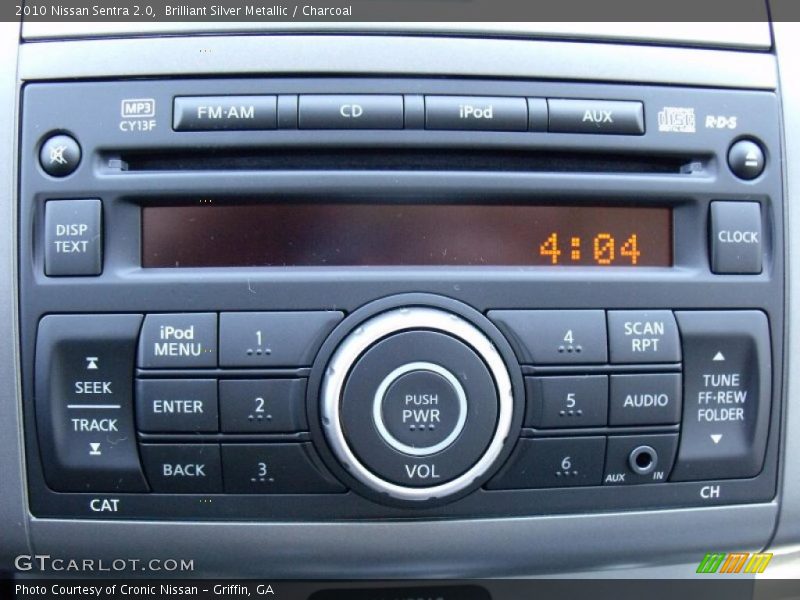 Brilliant Silver Metallic / Charcoal 2010 Nissan Sentra 2.0