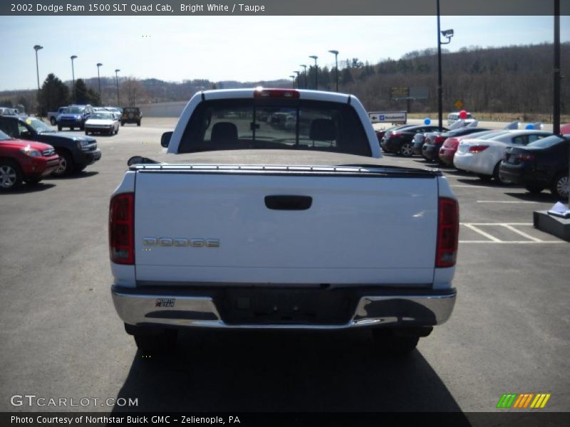 Bright White / Taupe 2002 Dodge Ram 1500 SLT Quad Cab