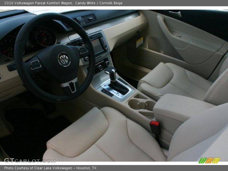 Candy White / Cornsilk Beige 2010 Volkswagen Passat Komfort Wagon