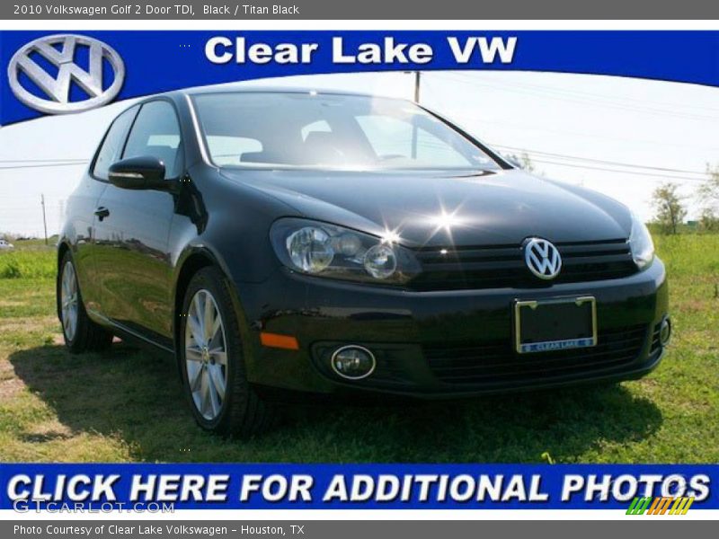 Black / Titan Black 2010 Volkswagen Golf 2 Door TDI