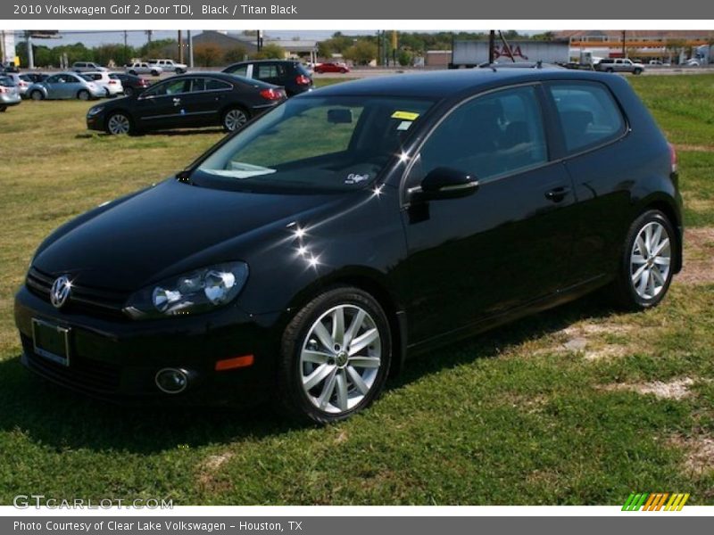 Black / Titan Black 2010 Volkswagen Golf 2 Door TDI