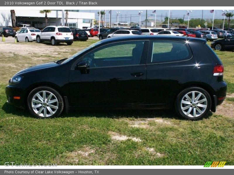 Black / Titan Black 2010 Volkswagen Golf 2 Door TDI
