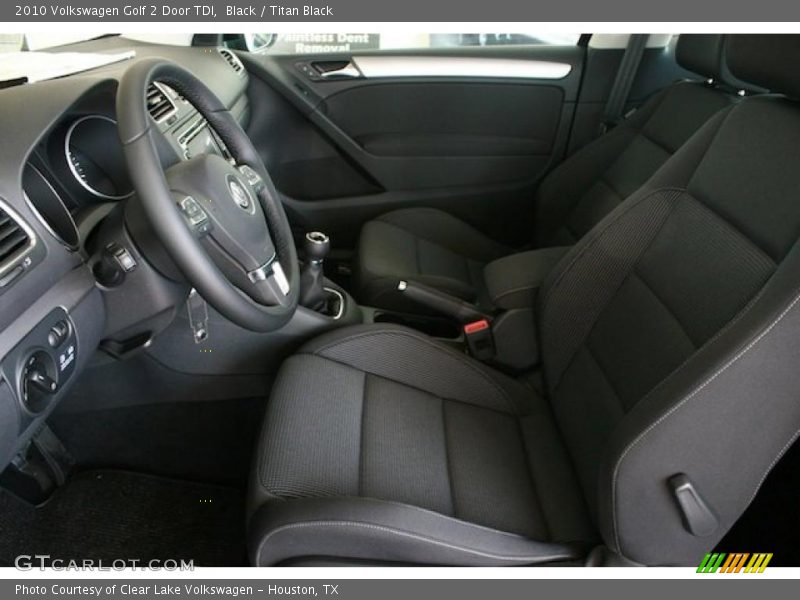 Black / Titan Black 2010 Volkswagen Golf 2 Door TDI