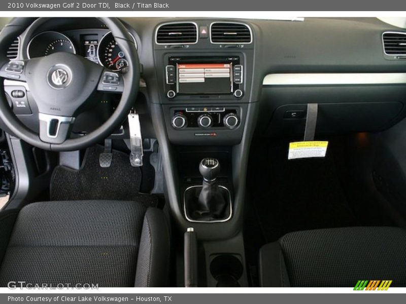 Black / Titan Black 2010 Volkswagen Golf 2 Door TDI
