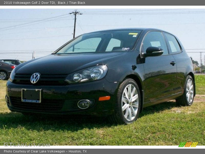 Black / Titan Black 2010 Volkswagen Golf 2 Door TDI