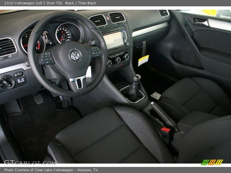 Black / Titan Black 2010 Volkswagen Golf 2 Door TDI