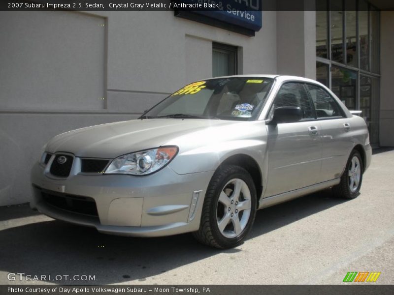 Crystal Gray Metallic / Anthracite Black 2007 Subaru Impreza 2.5i Sedan
