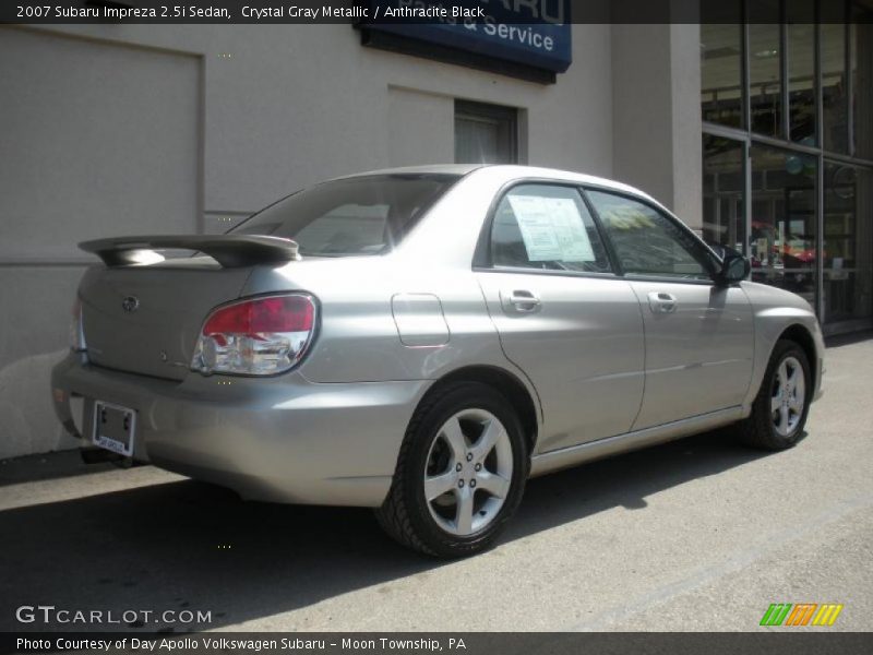 Crystal Gray Metallic / Anthracite Black 2007 Subaru Impreza 2.5i Sedan