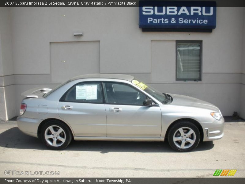 Crystal Gray Metallic / Anthracite Black 2007 Subaru Impreza 2.5i Sedan