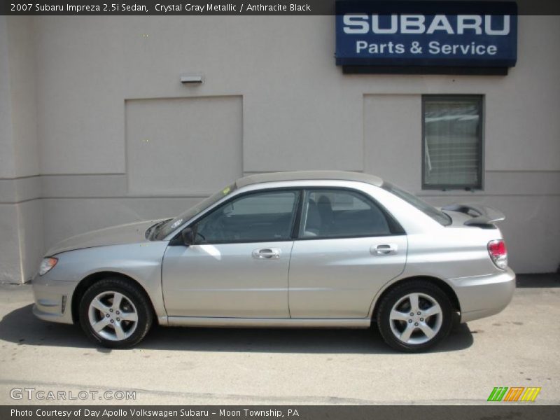 Crystal Gray Metallic / Anthracite Black 2007 Subaru Impreza 2.5i Sedan